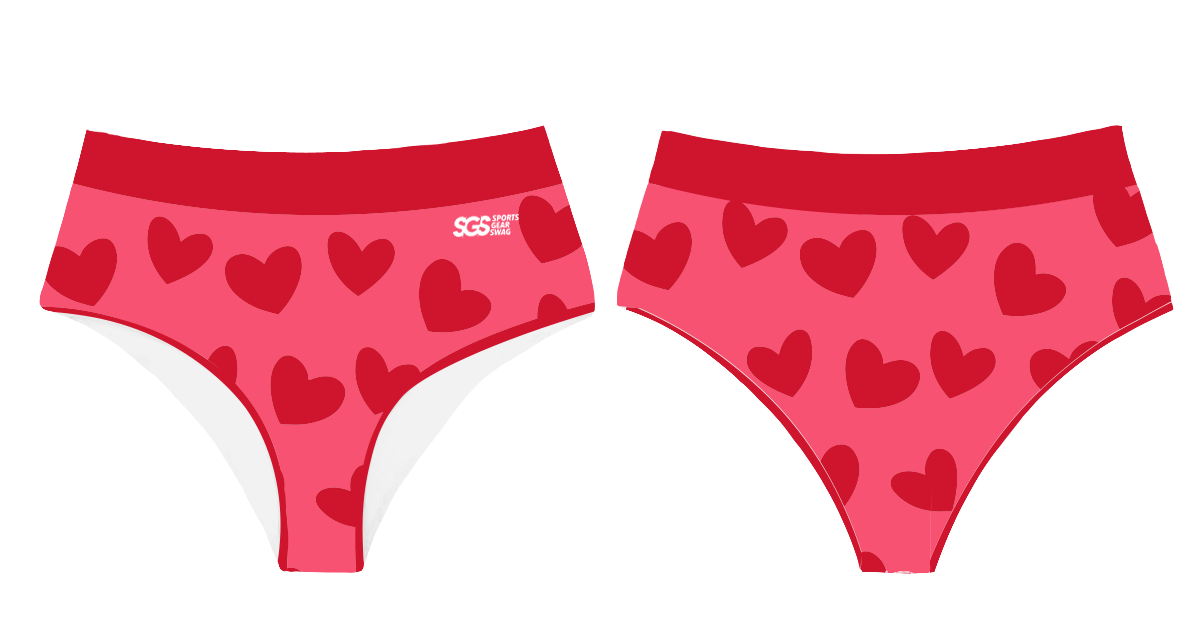 Custom two-piece sporty bathing suit top cupid’s wave - Swimming-tops