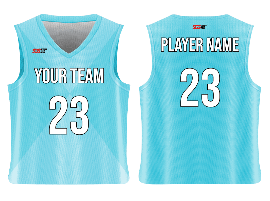 Custom simple triangular solids adult youth unisex basketball jersey - reversible uniform - Jersey