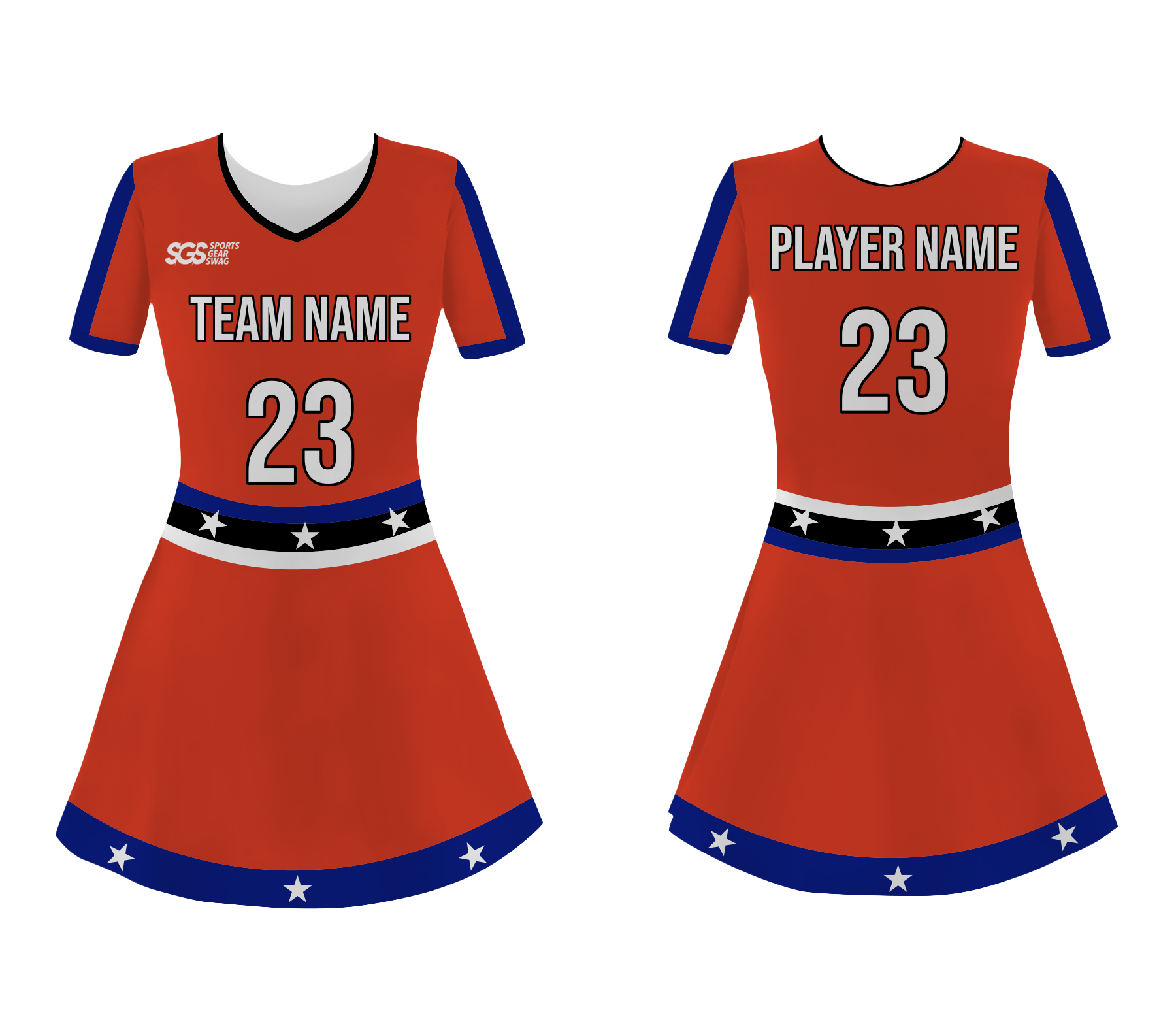 Custom lovely adult youth unisex cheerleading dresses short sleeve jersey - Cheerleading-dress