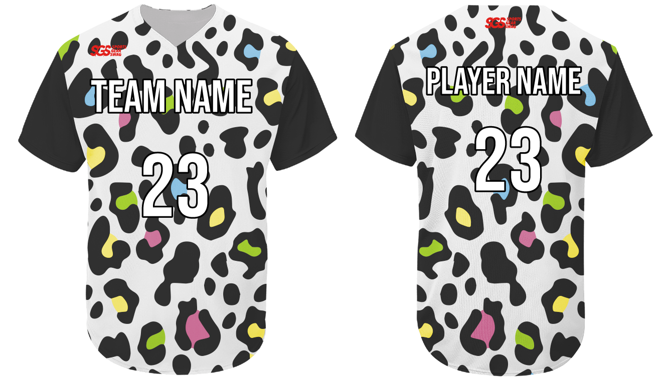 Custom foot print animal adult youth unisex baseball jersey - Jersey
