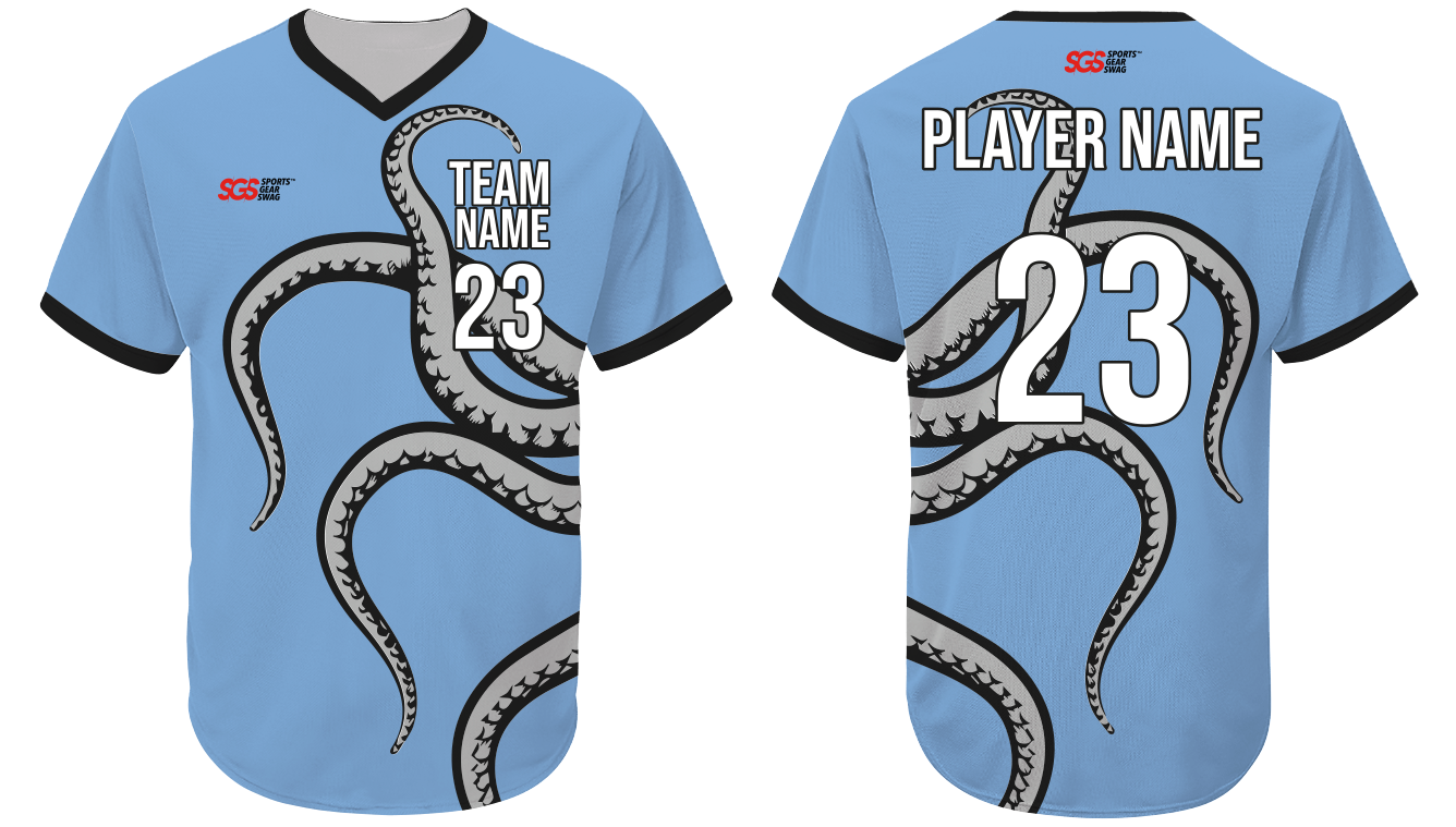 Custom fine no button adult youth unisex baseball jerseys - Jersey