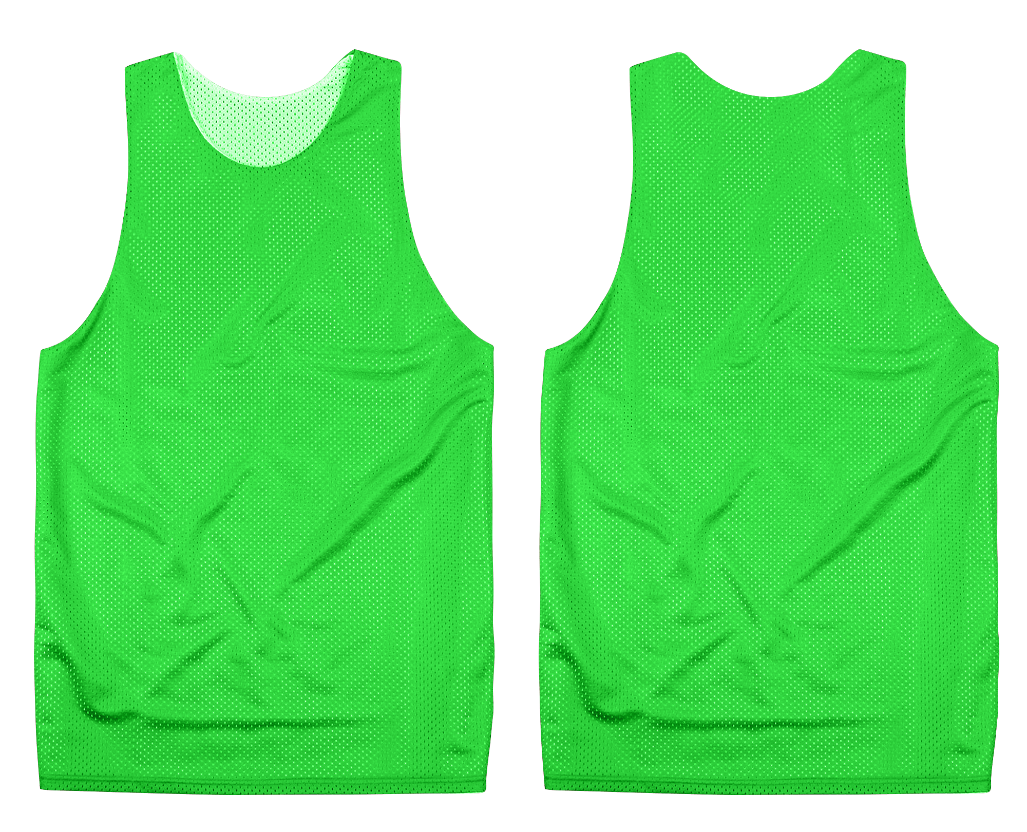 Custom green adult youth unisex pinnies - Pinnies