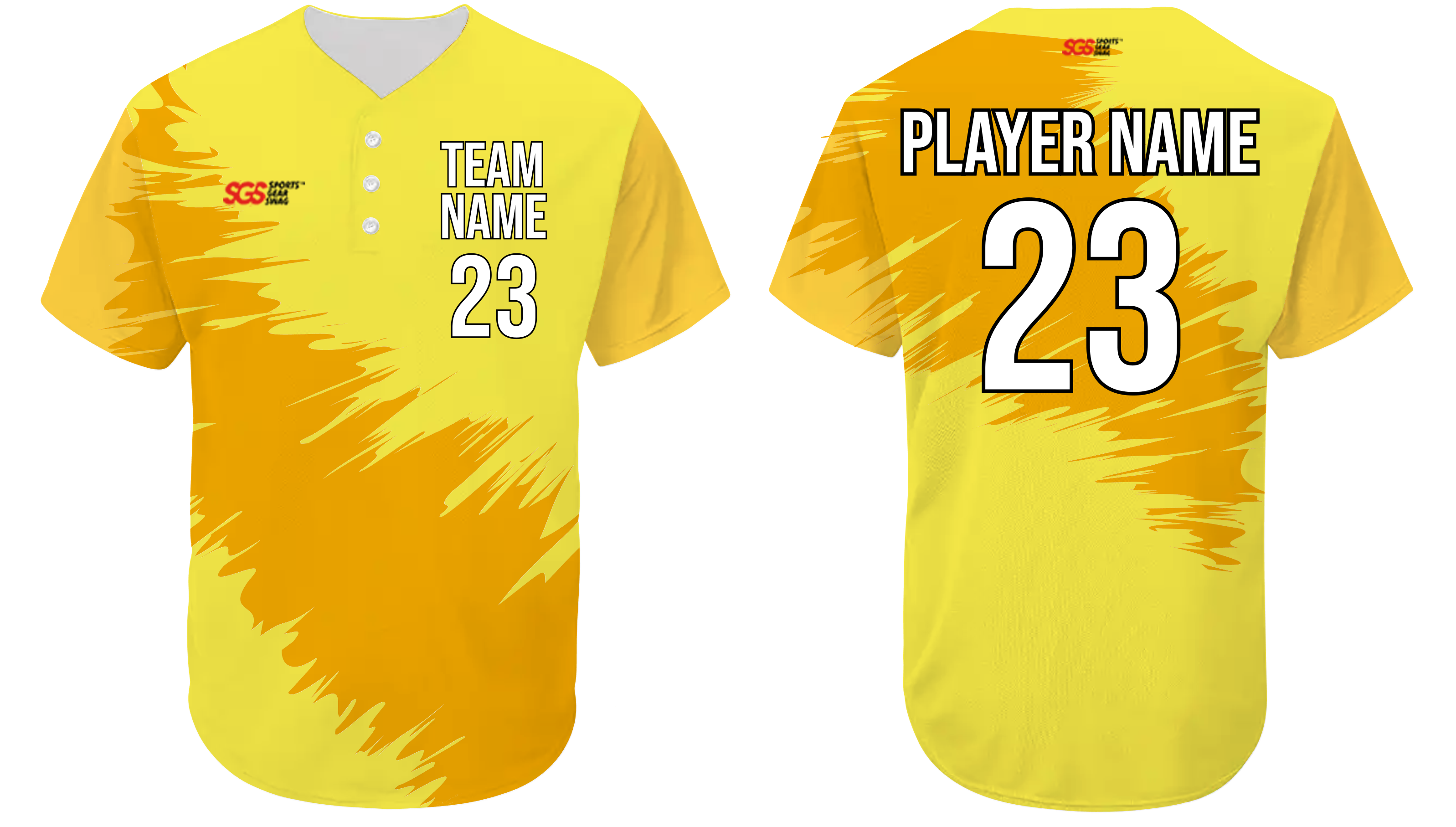 Custom zig zag three button adult youth unisex softball jersey - Jersey