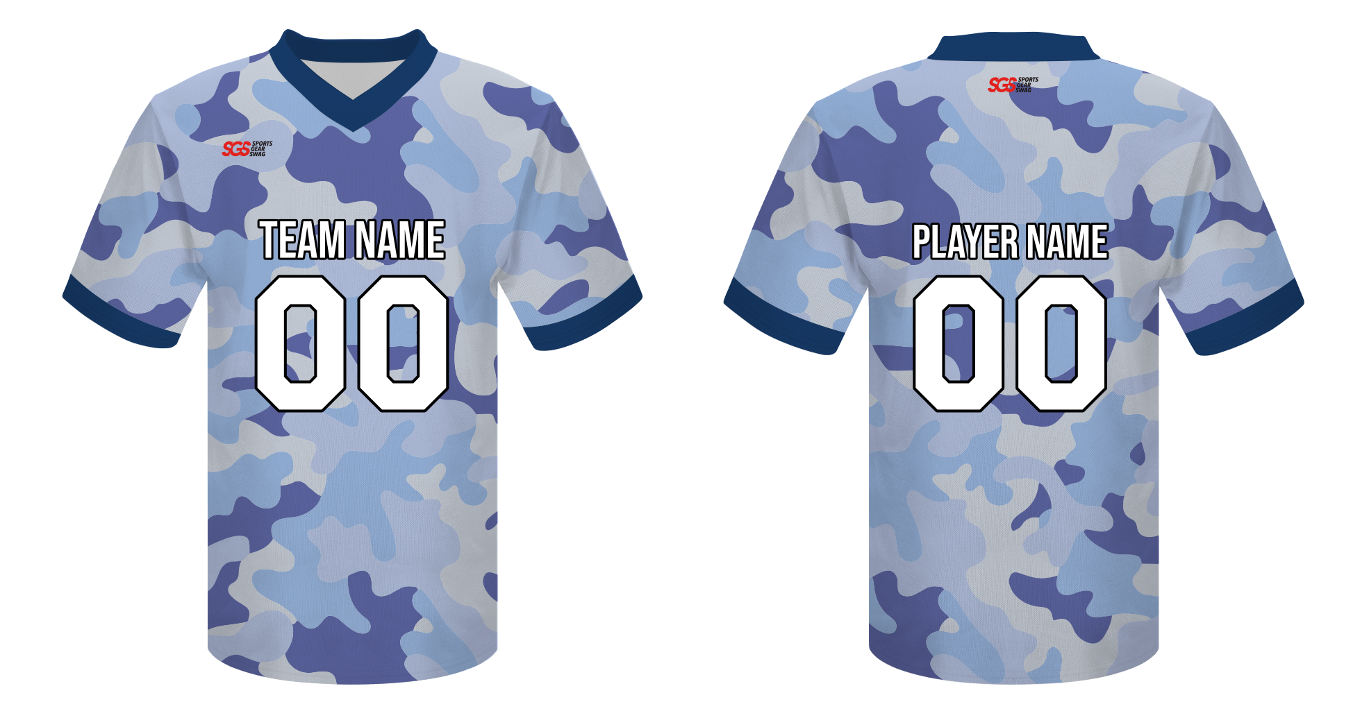 Custom paint design camo adult youth unisex football jersey - Jersey