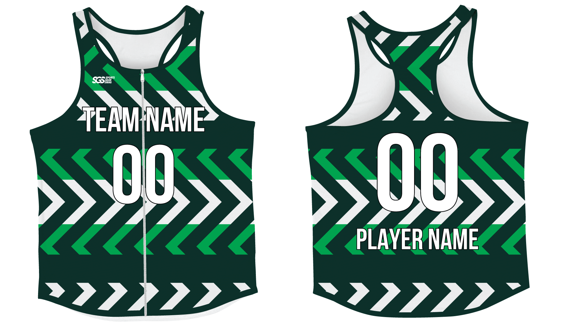 Custom full zip track singlets adult youth unisex verdant velocity - Track-singlets