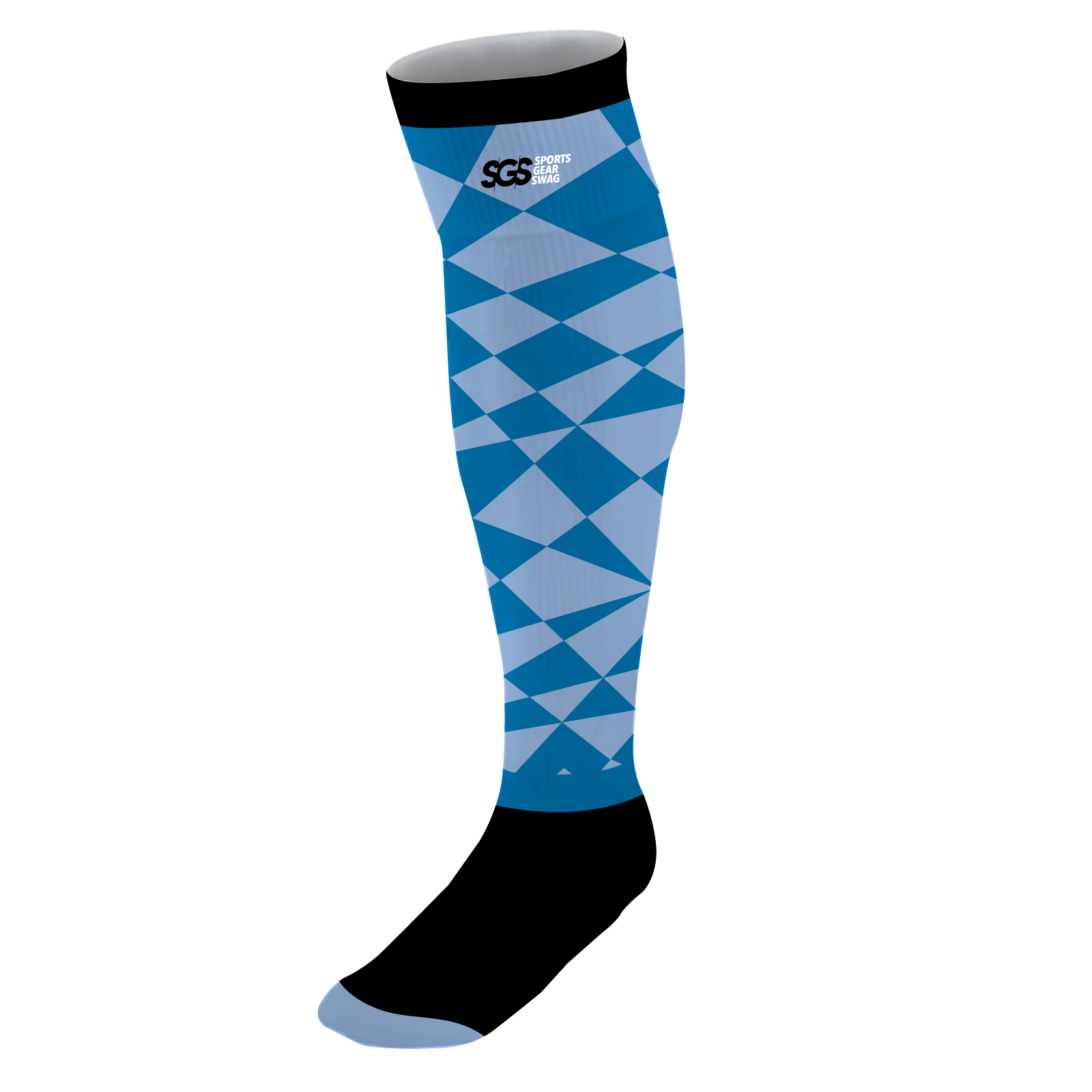 Custom soccer socks adult youth unisex chessboard kicks - Socks