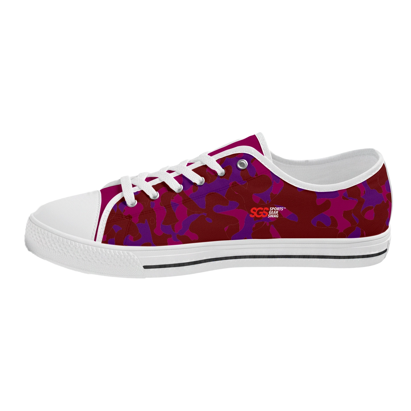 Custom low top canvas shoes white kinetic - Low-top-shoes