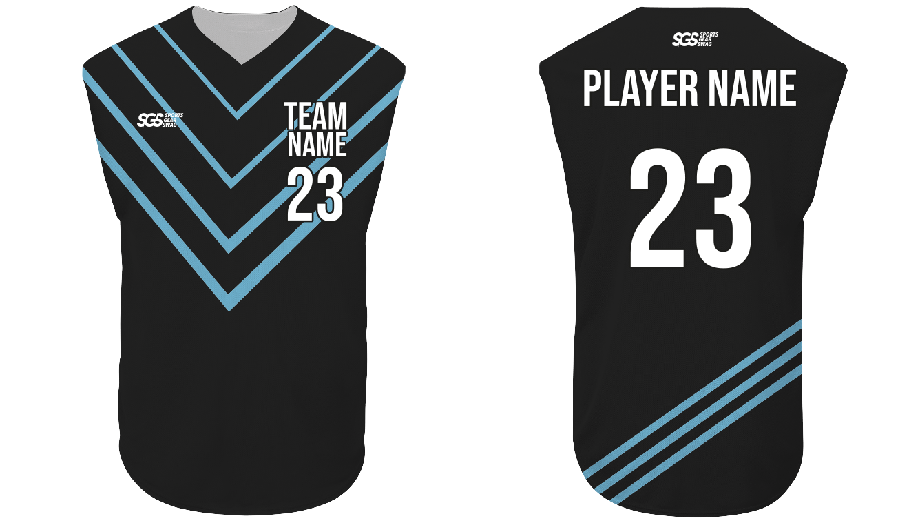 Custom V-line Sleeveless Youth Unisex Baseball Jersey - JERSEY