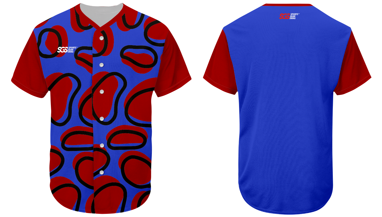 Custom brush stroke abstract adult youth unisex baseball jersey - Jersey