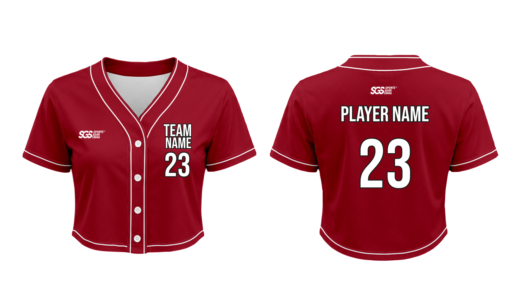 Custom breaker cropped adult youth unisex baseball jersey - Cropped-baseball-jerseys