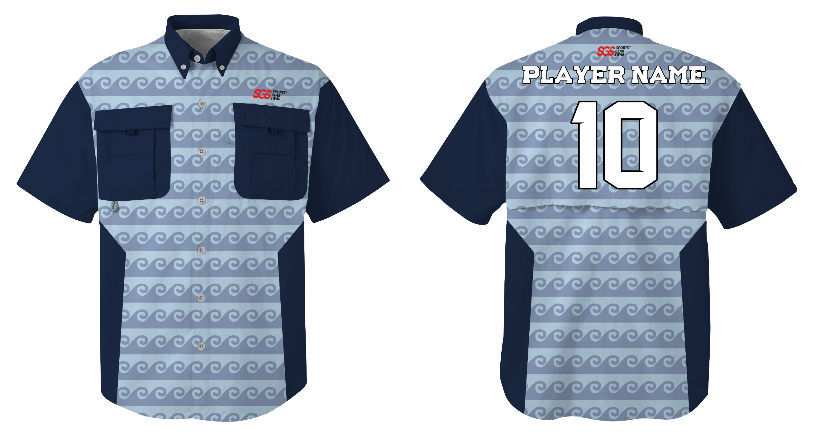 Custom fishing shirt adult youth unisex wavecrest wonders - Jersey