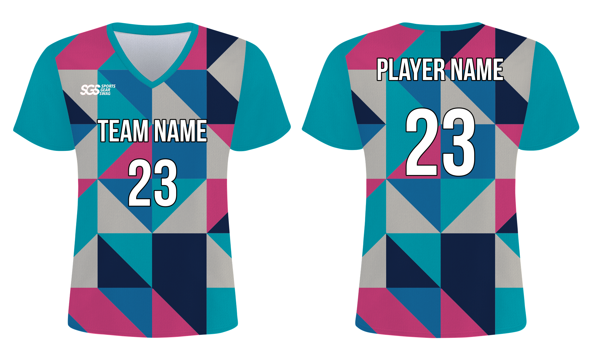 Custom elegant shapes adult youth soccer jersey - Jersey