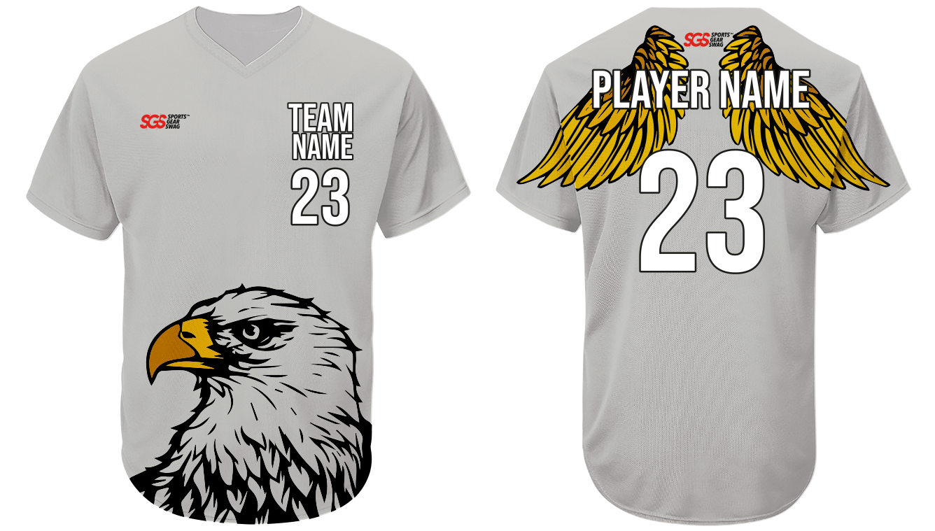 Custom hawk animal adult youth unisex softball jersey - Jersey