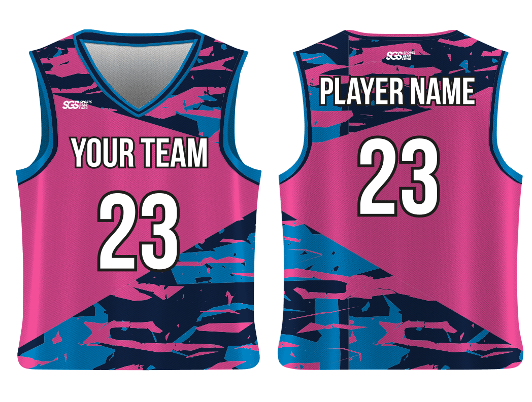 Custom diagonal camo adult youth unisex basketball jersey - reversible uniform - Jersey
