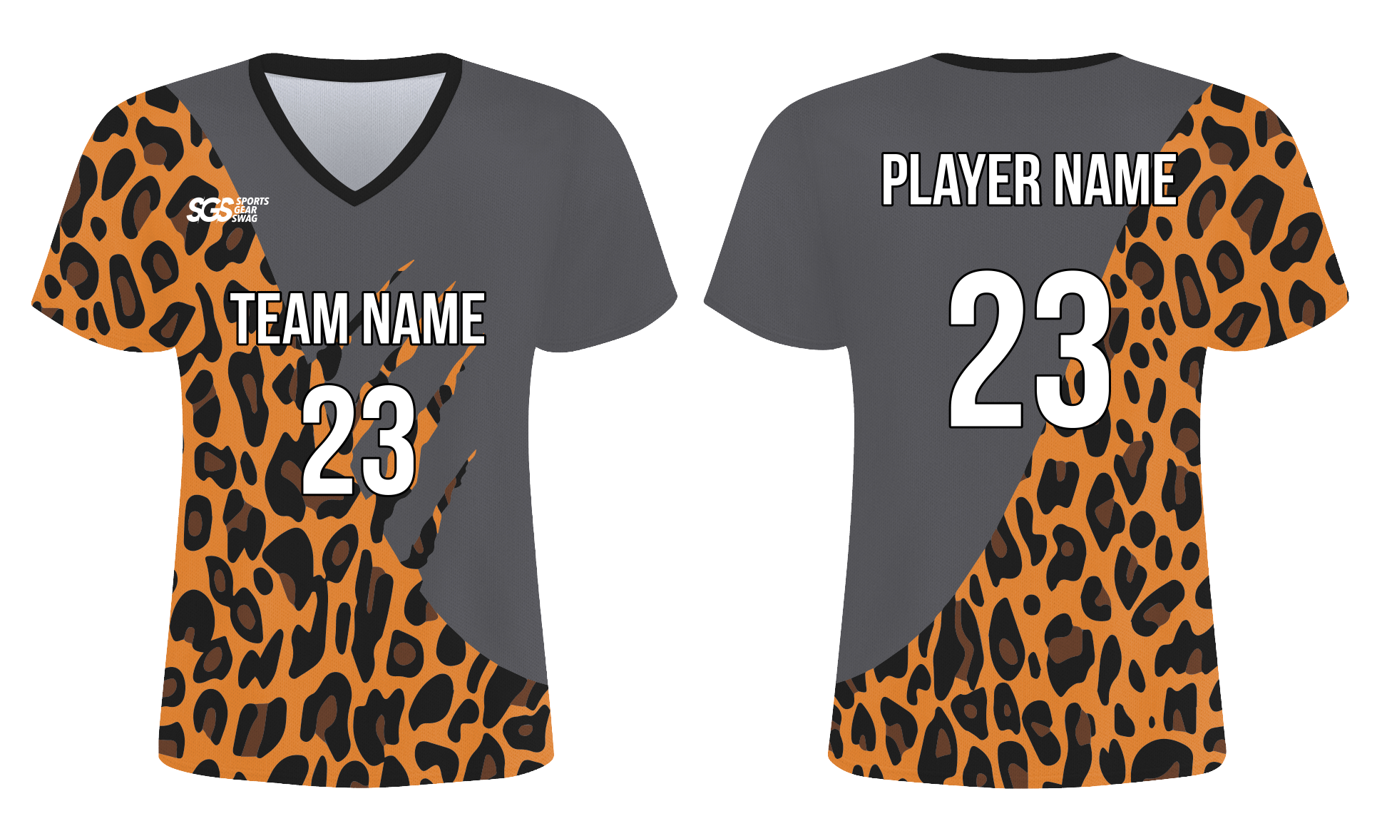 Custom leopard animals adult youth soccer jersey - Jersey
