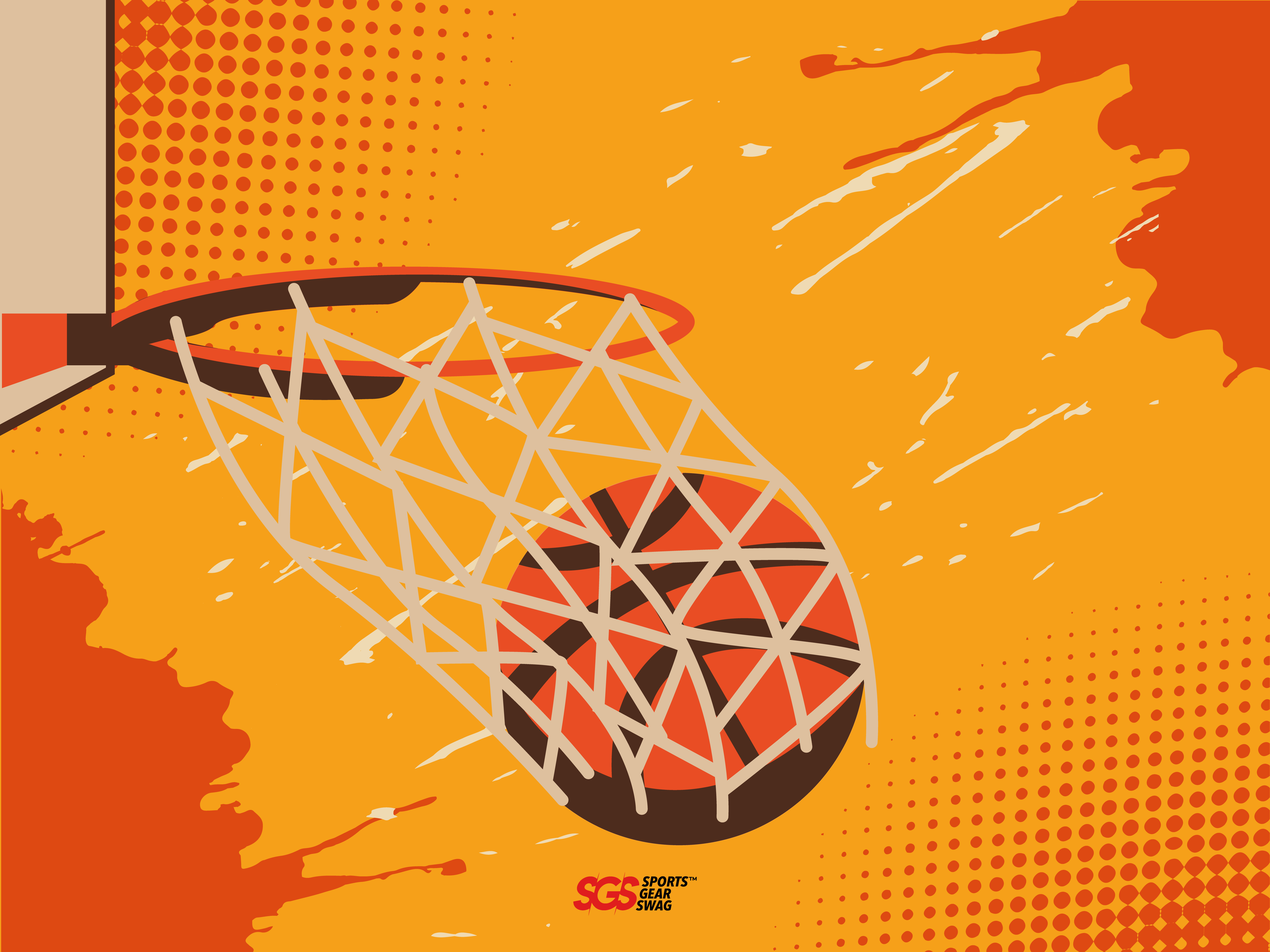 Custom basketball fabric banner sporty - Fabric-banners