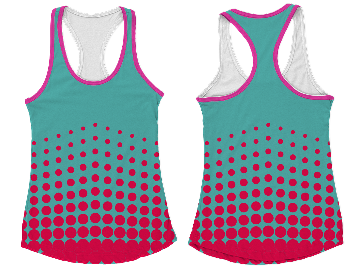 Custom front dots design everyday adult youth unisex tank top - Tank-top