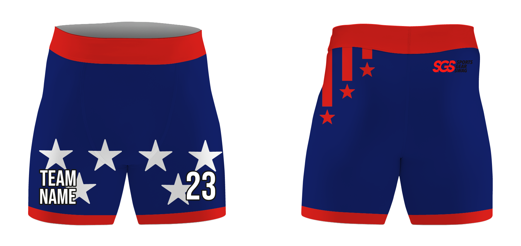 Custom compression dance shorts united stars - Dance-shorts