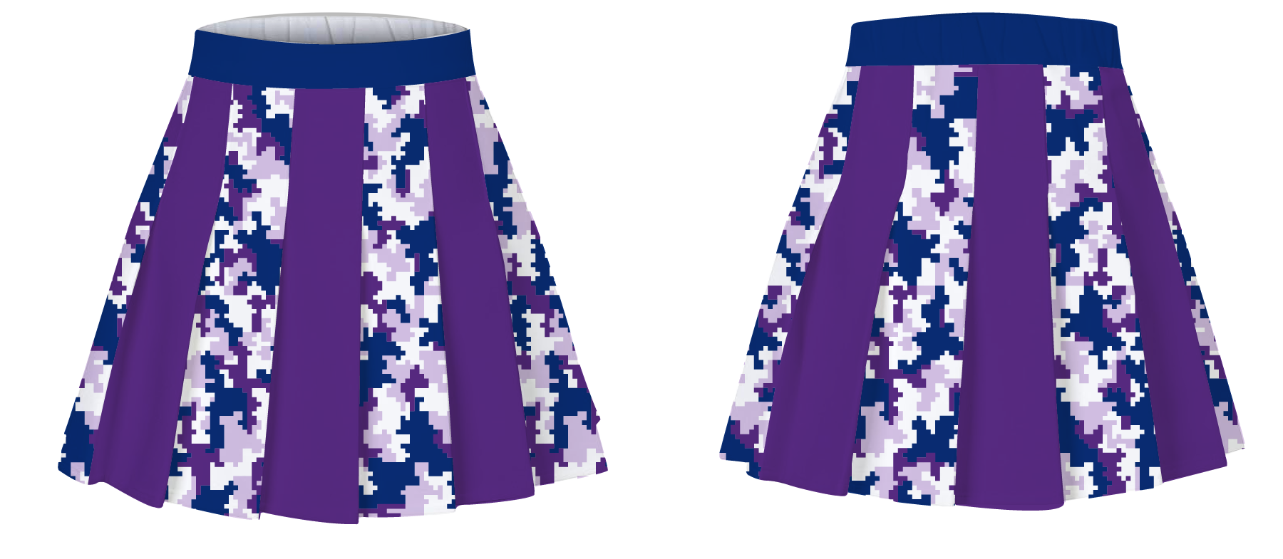 Custom pleated skirt dance uniform pixel fade - Dance-skirts