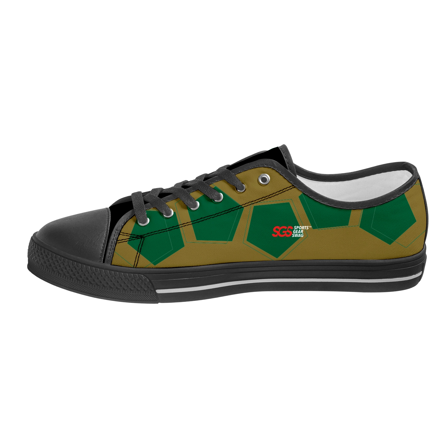 Custom low top canvas shoes black ascent - Low-top-shoes