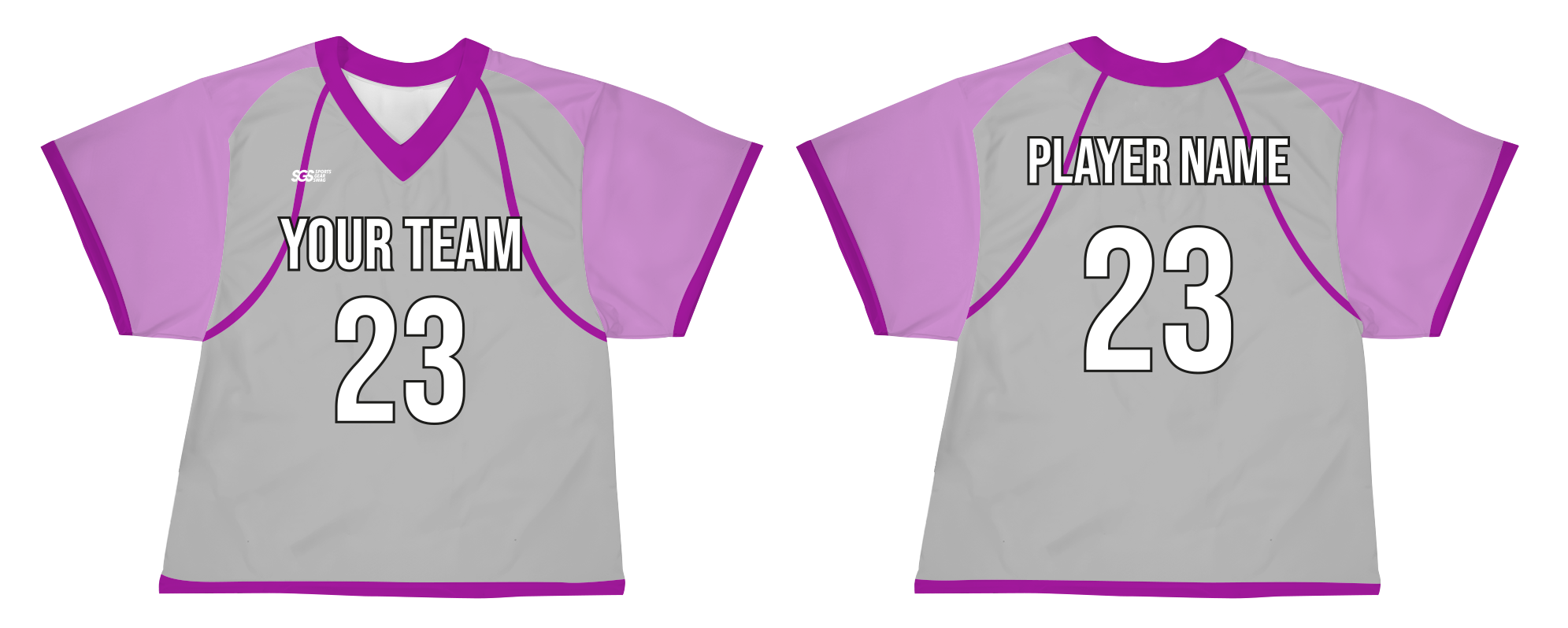 Custom different sides solid adult youth unisex lacrosse jerseys - reversible uniform - Jersey