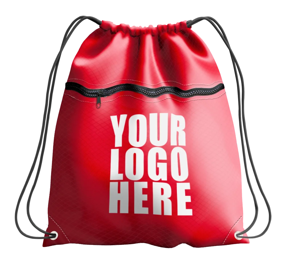 Drawstring bag with zipper flare ember - Drawstring-bag