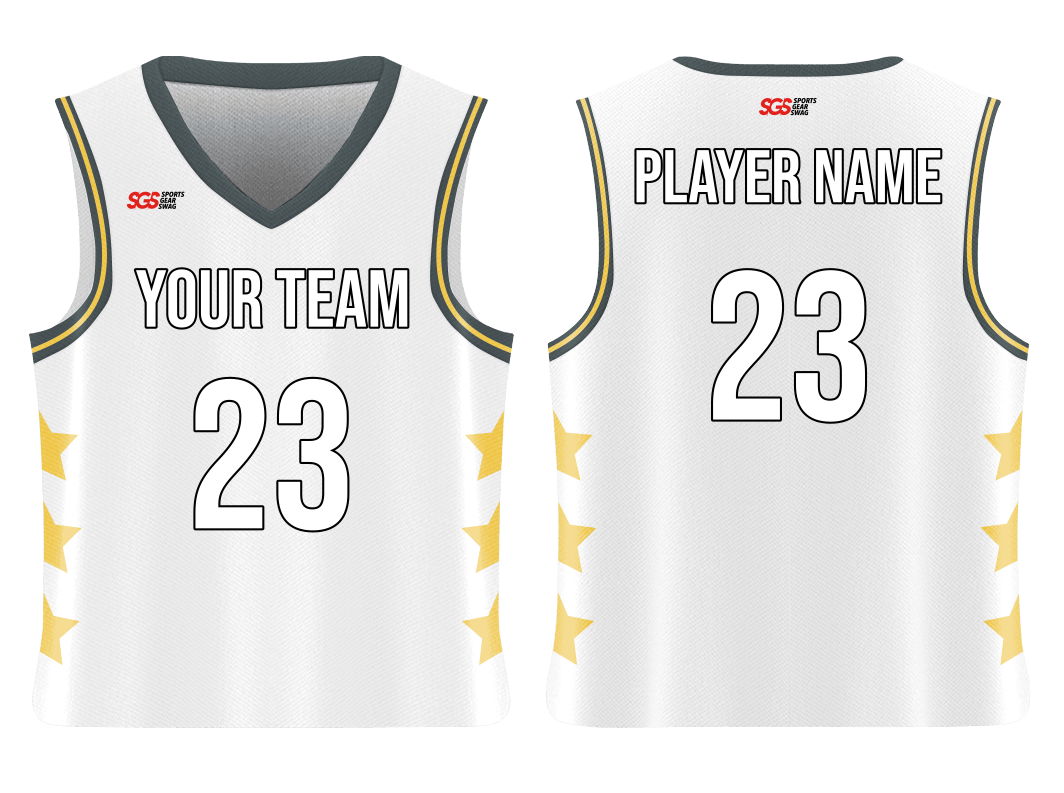 Custom big side stars adult youth unisex basketball jersey - reversible uniform - Jersey