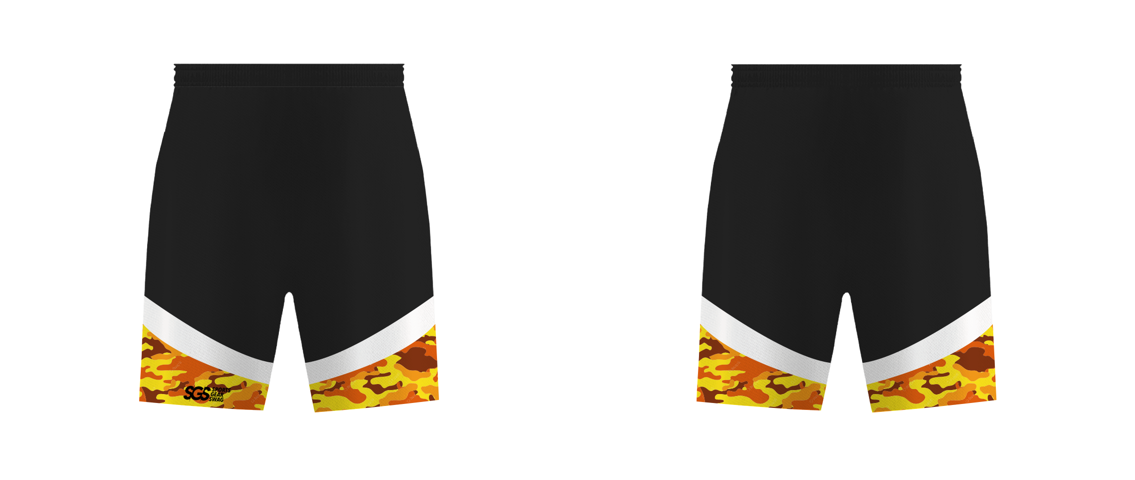 Custom shoulder camo adult youth unisex cheerleading shorts - Cheerleading-shorts