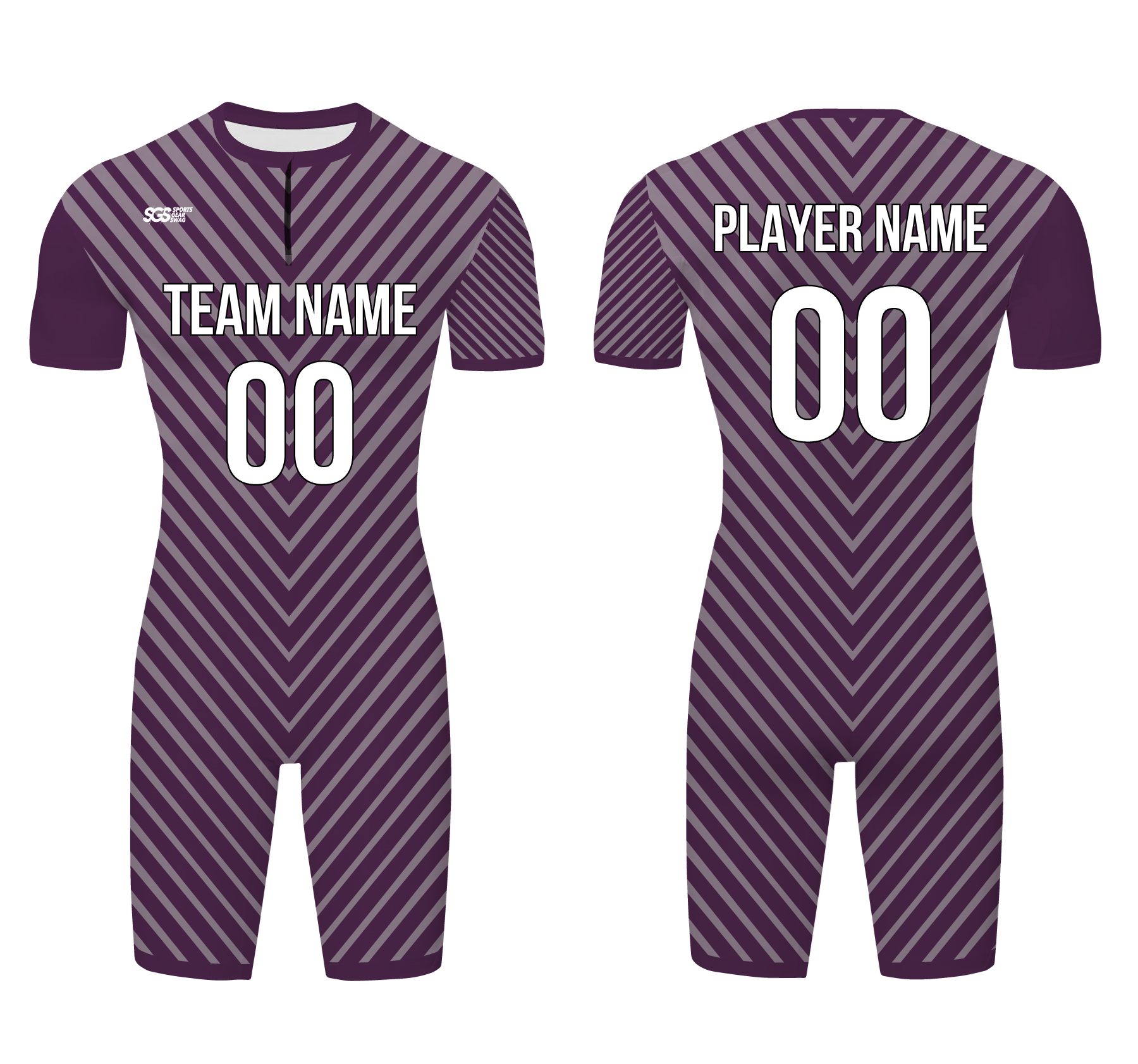 Custom water men speed suit dark plum glide - Men-water-speed-suits