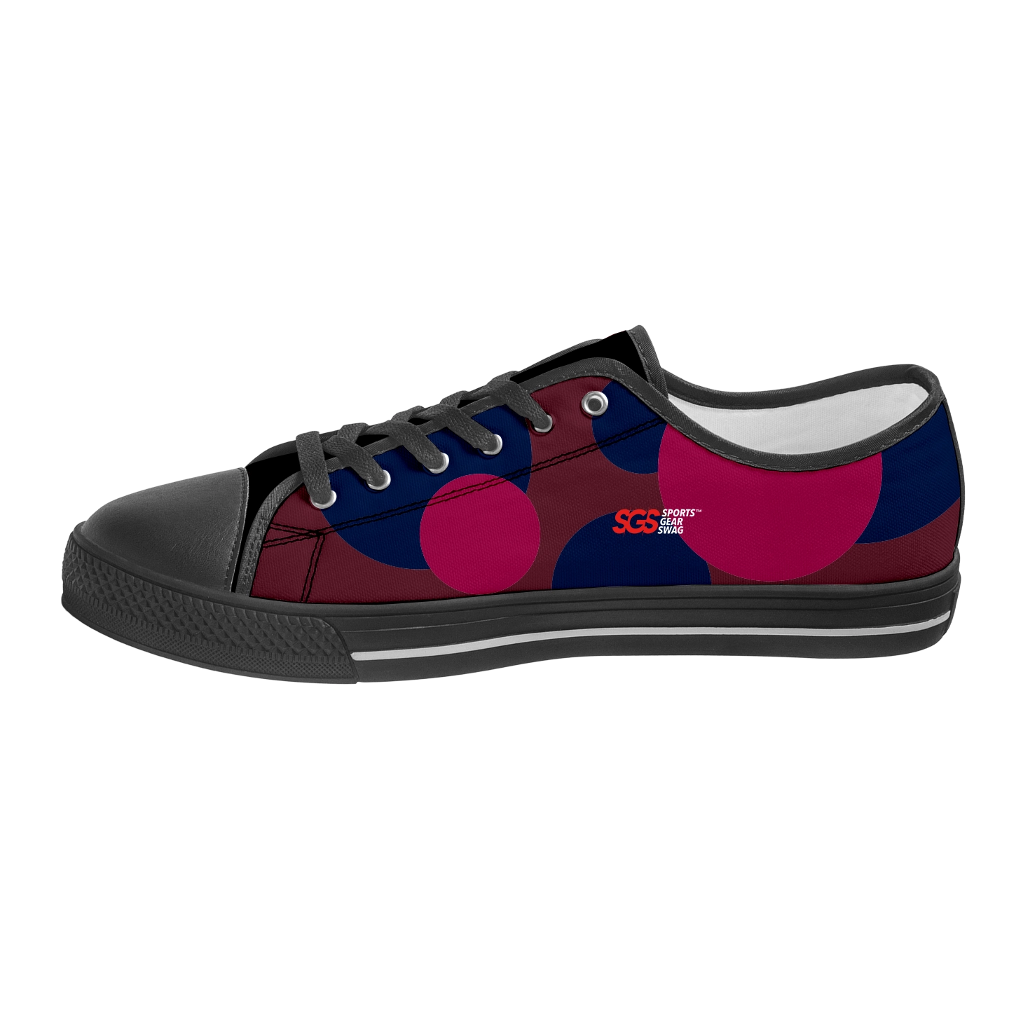 Custom low top canvas shoes black runner - Low-top-shoes