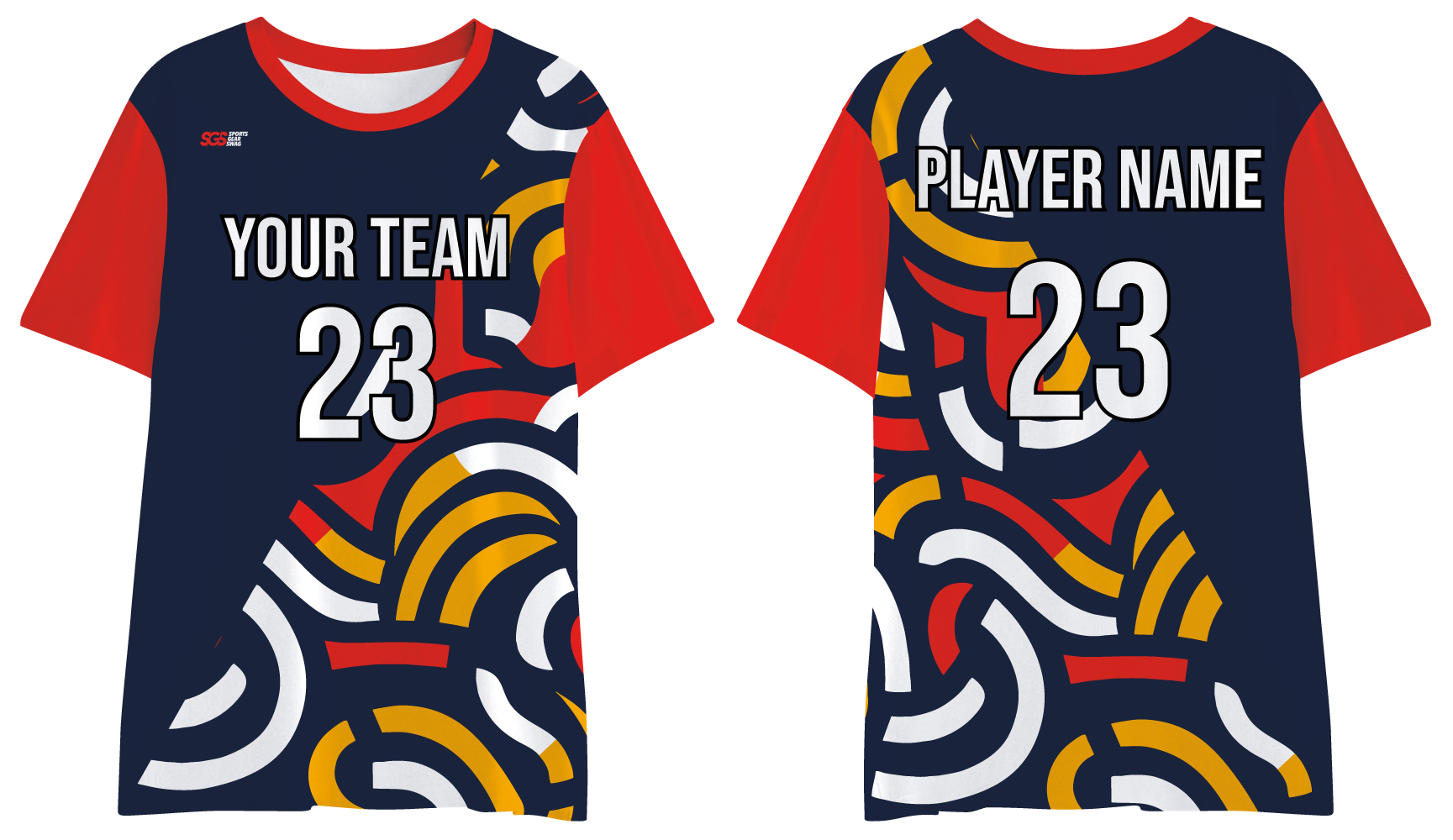Custom esports shirt adult youth unisex vibrant curves - Esports-jerseys