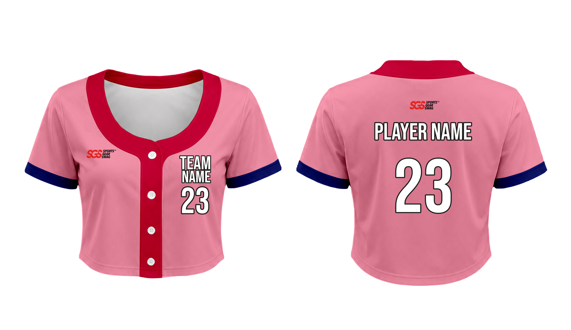 Custom bold cropped adult youth unisex baseball jersey - Cropped-baseball-jerseys