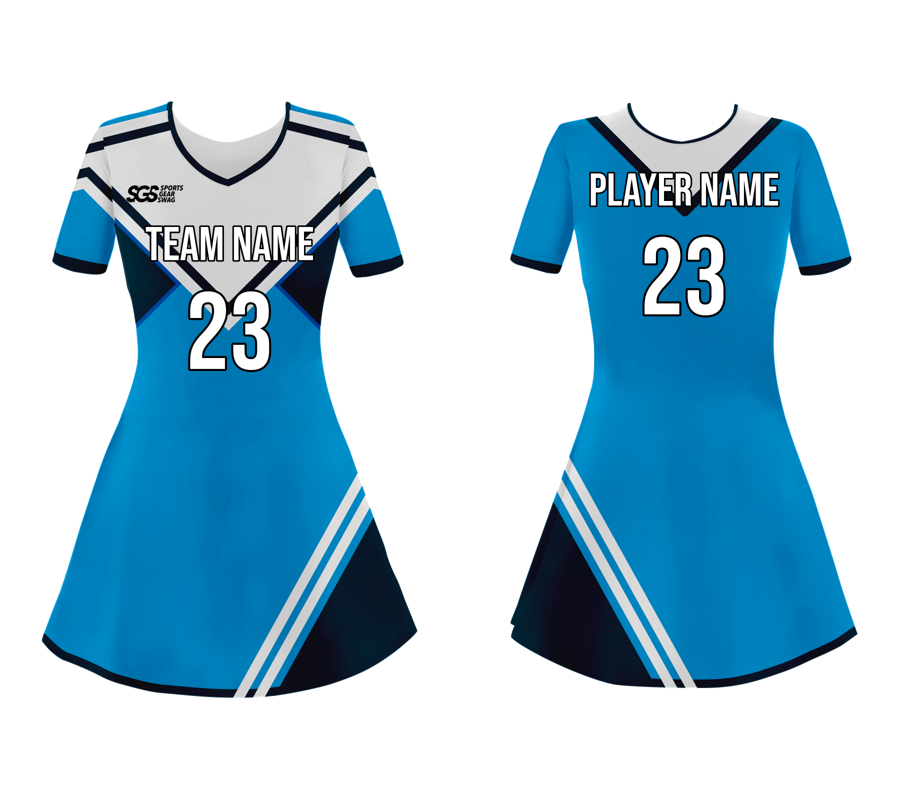 Custom stripes adult youth unisex cheerleading dresses short sleeve jersey - Cheerleading-dress