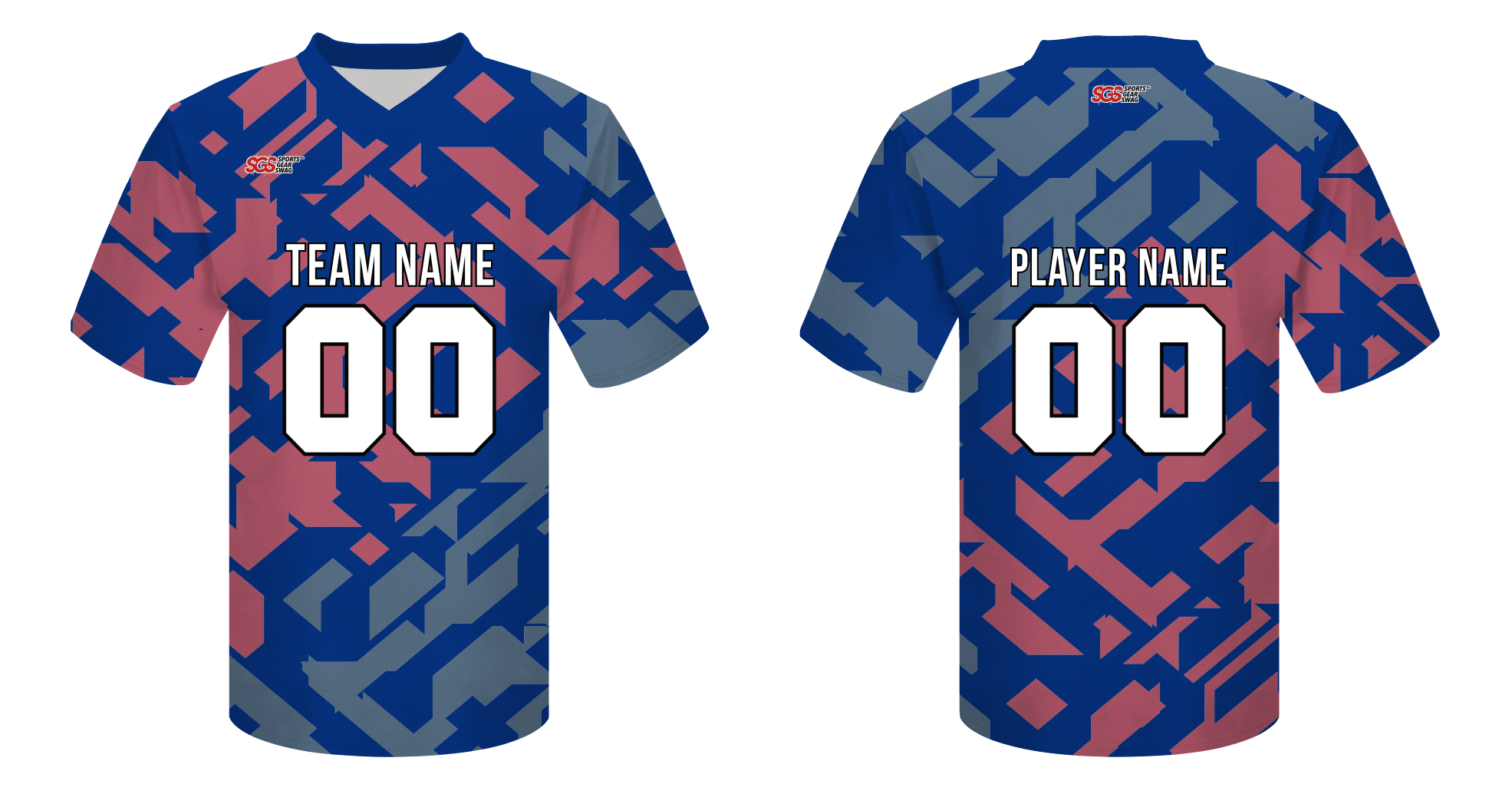 Custom multi line design adult youth unisex football jersey - Jersey