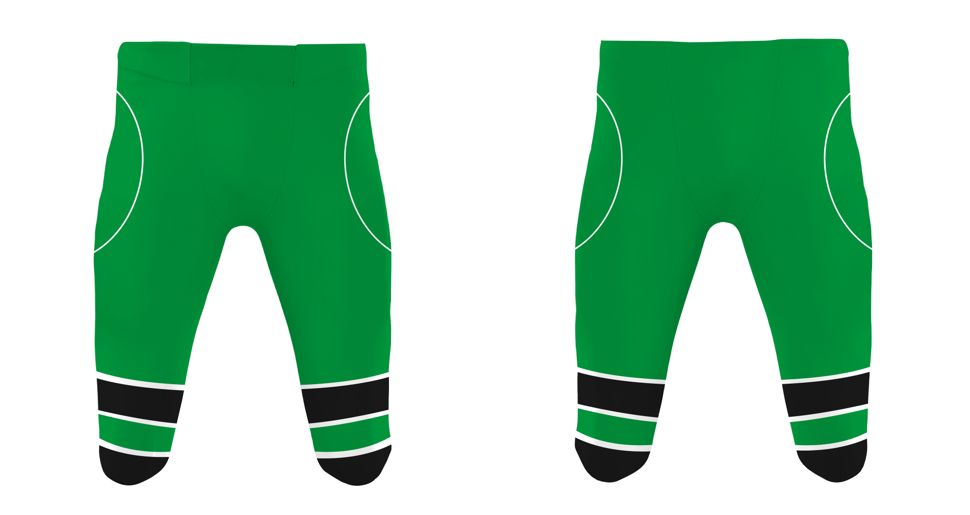 Custom green solids adult youth unisex football jersey - Jersey