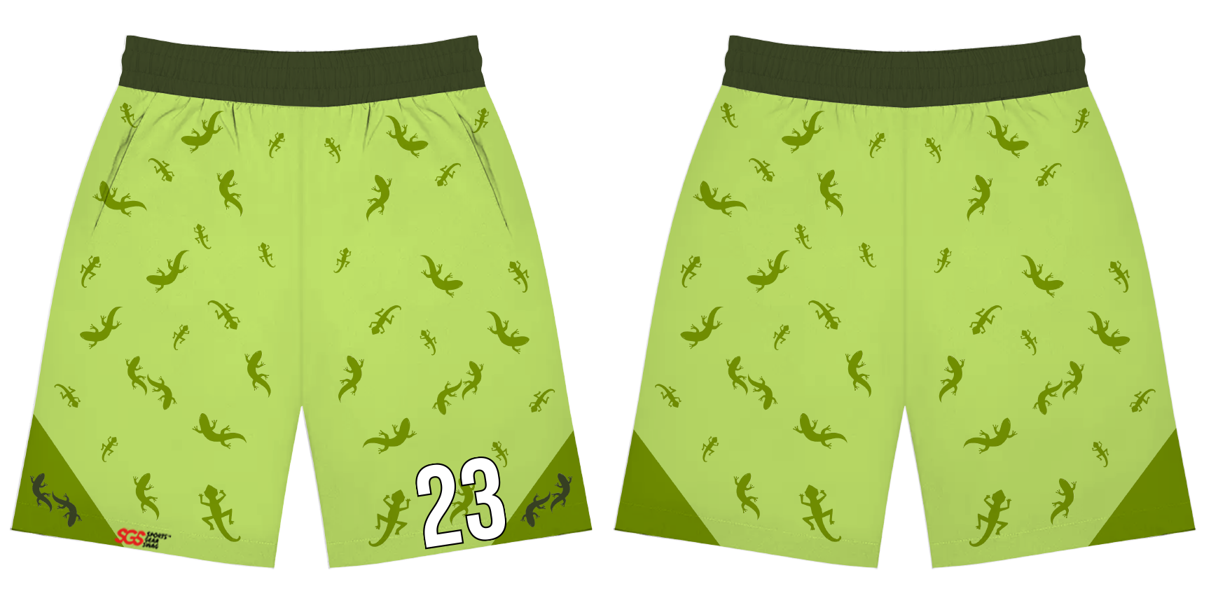 Custom lizard adult youth unisex shorts - Short