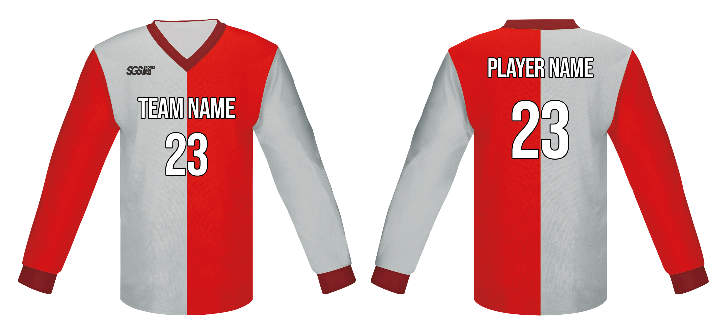 Custom esoteric solid adult youth unisex cheerleading long sleeve jersey - Jersey