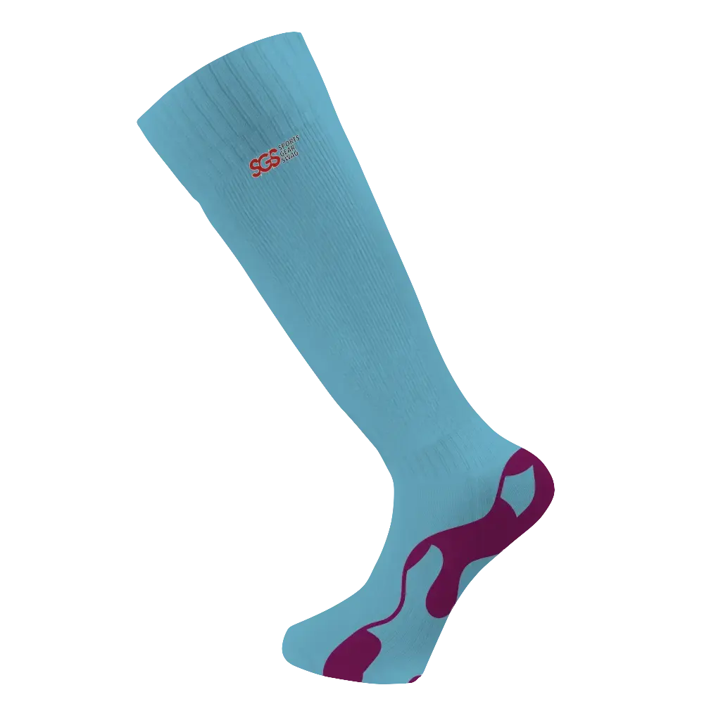 Custom adult youth unisex softball full calf socks artistic style - Socks