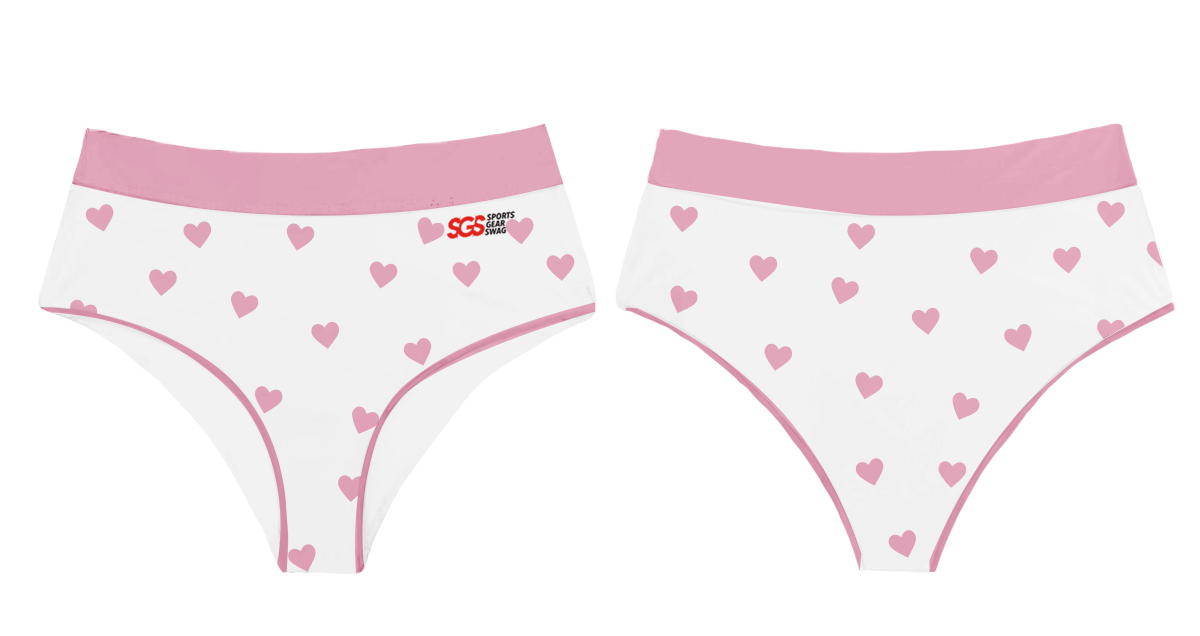 Custom two-piece sporty bathing suit top love struck - Swimming-tops
