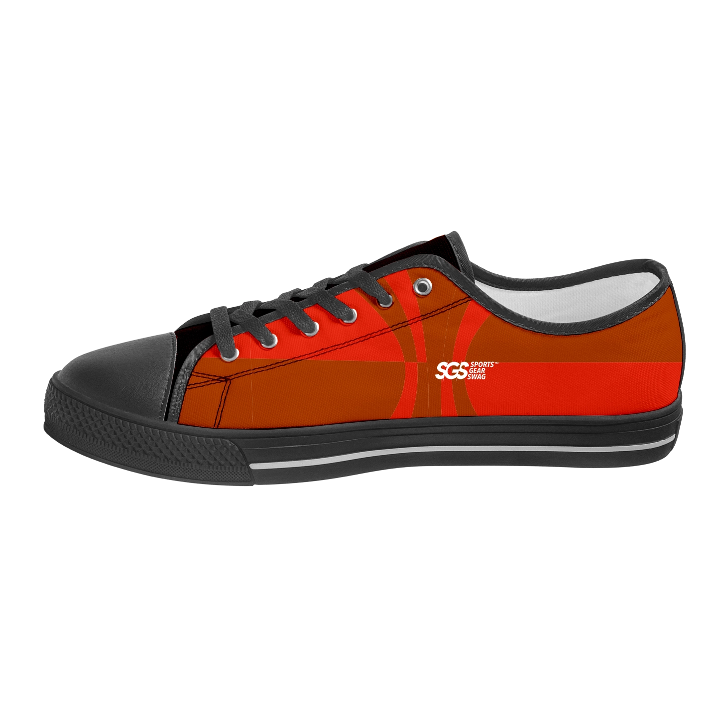 Custom low top canvas shoes black street - Low-top-shoes