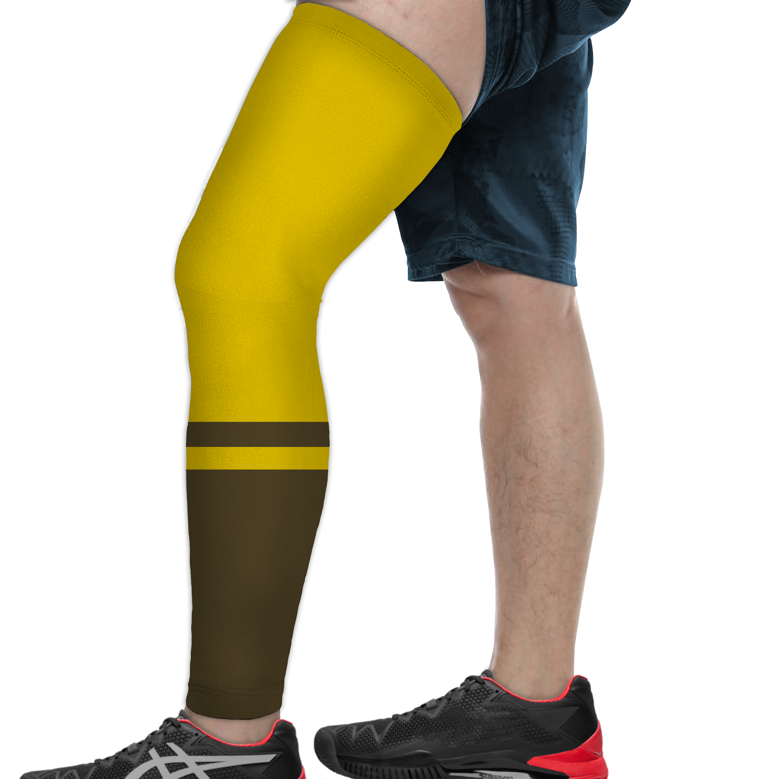 Custom superb yellow adult youth unisex full leg sleeve - Leg-sleeve