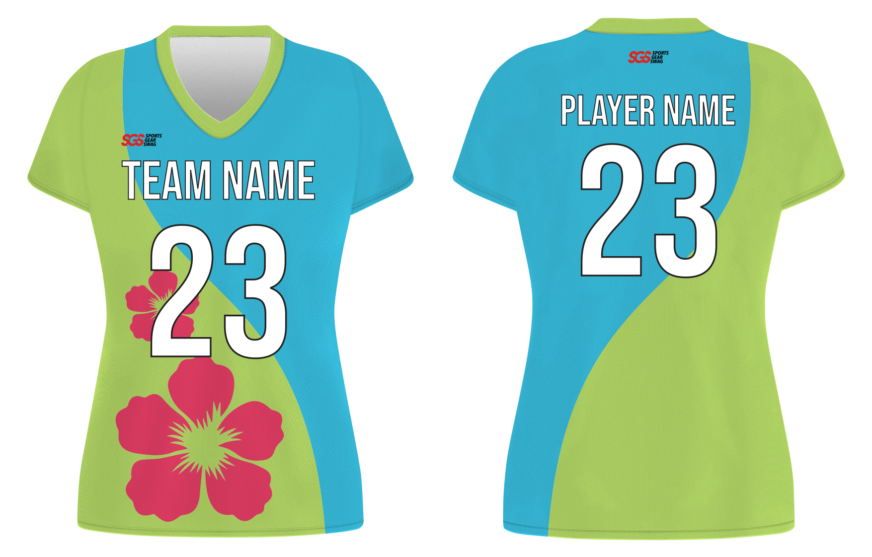 Custom flower nature adult youth volleyball jersey - Jersey