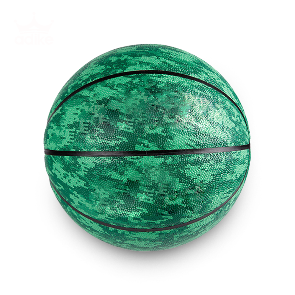 Custom green & black basketballs - Basketballs