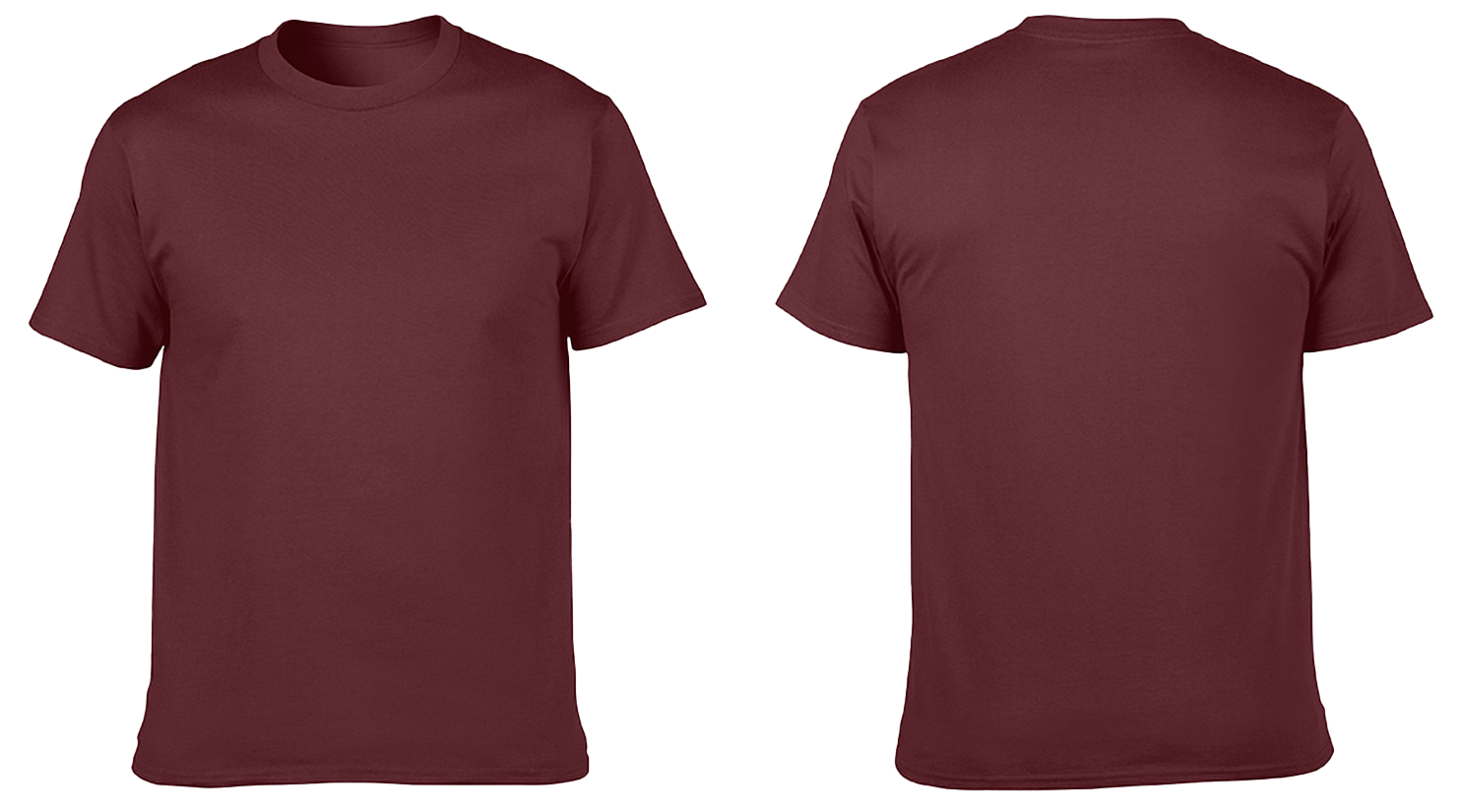Custom cotton short sleeve shirts adult youth unisex brownish crimson - Cotton-shirt