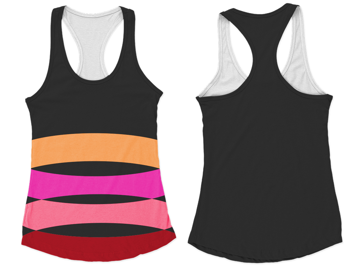 Custom new track racerback sleeveless shirts-style 9 - Shirt-sleeveless