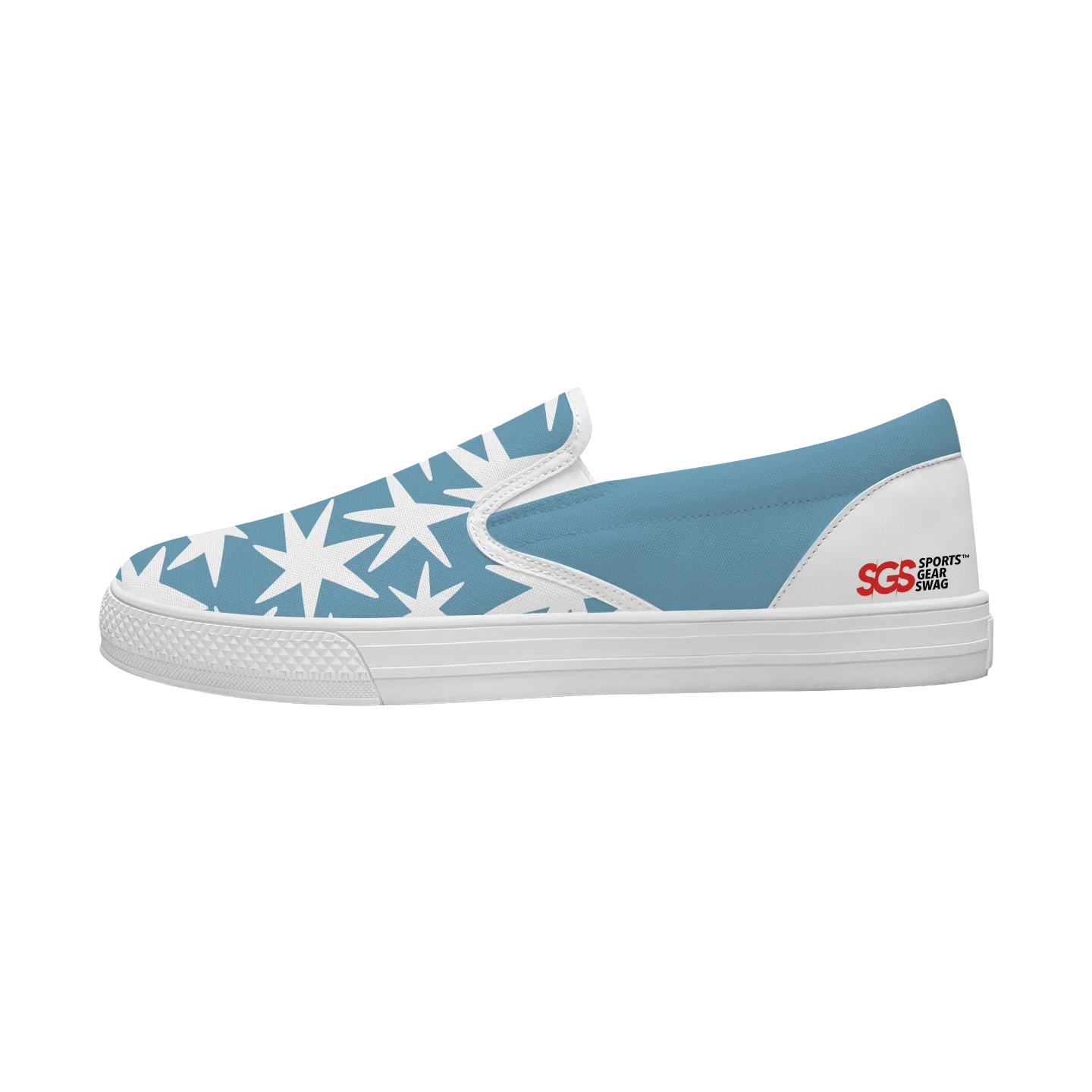 Custom slip on shoes white orbit - Slip-on-shoes