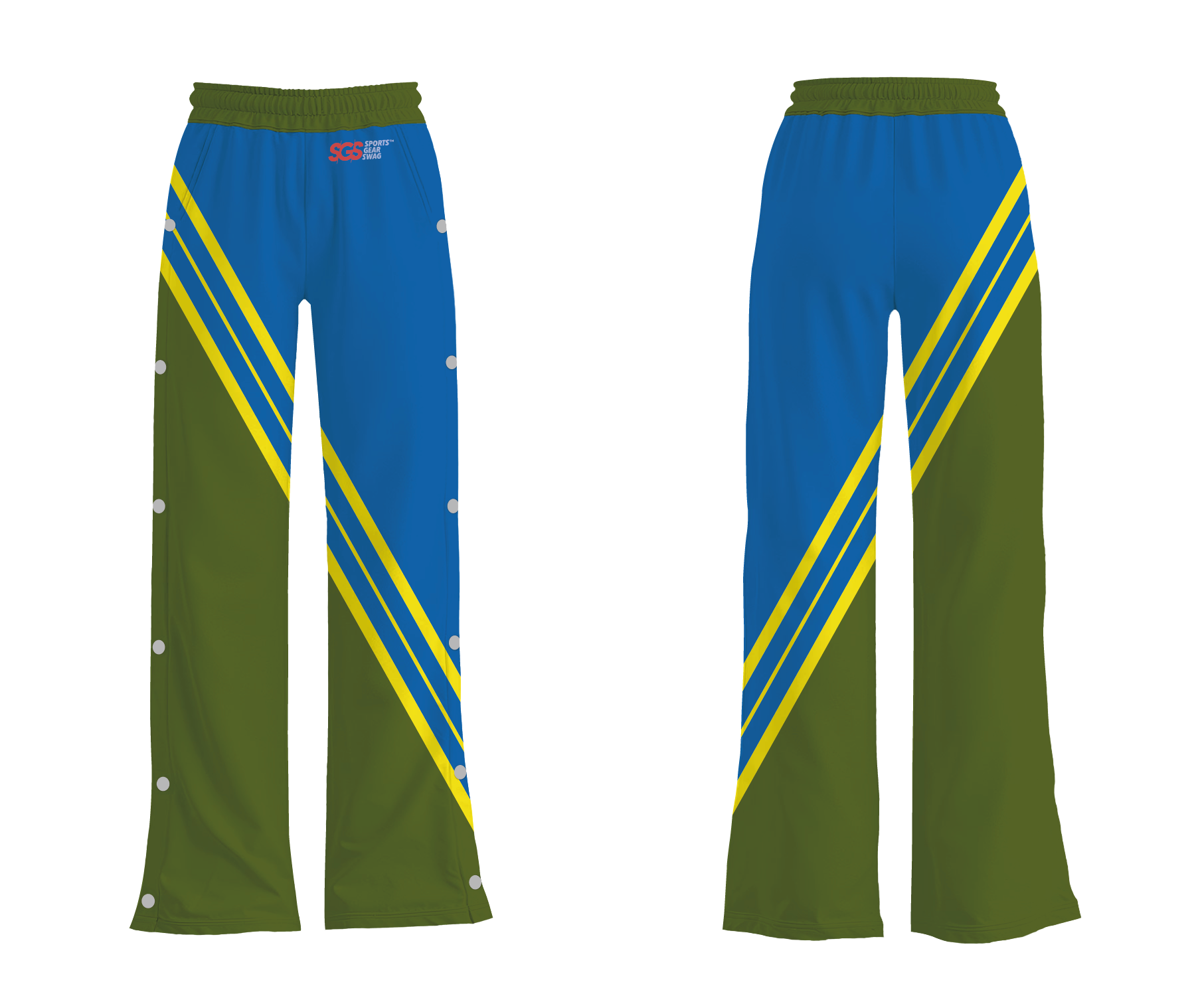 Custom breakaway wide leg pants adult youth unisex graphic lines - Wide-leg-pants