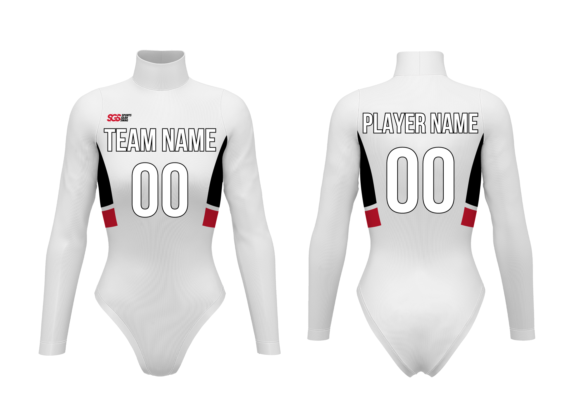 Custom cheerleading bodysuit adult youth snow flare - Cheerleading-bodysuits