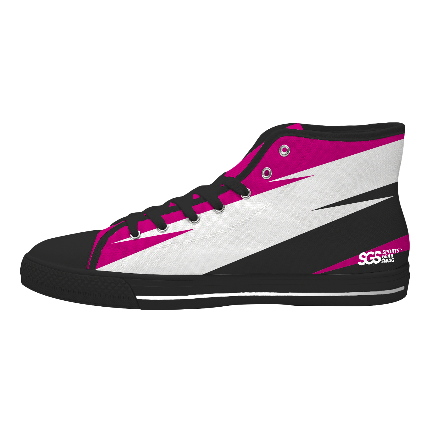 Custom high top canvas shoes black trend forward - High-top-shoes