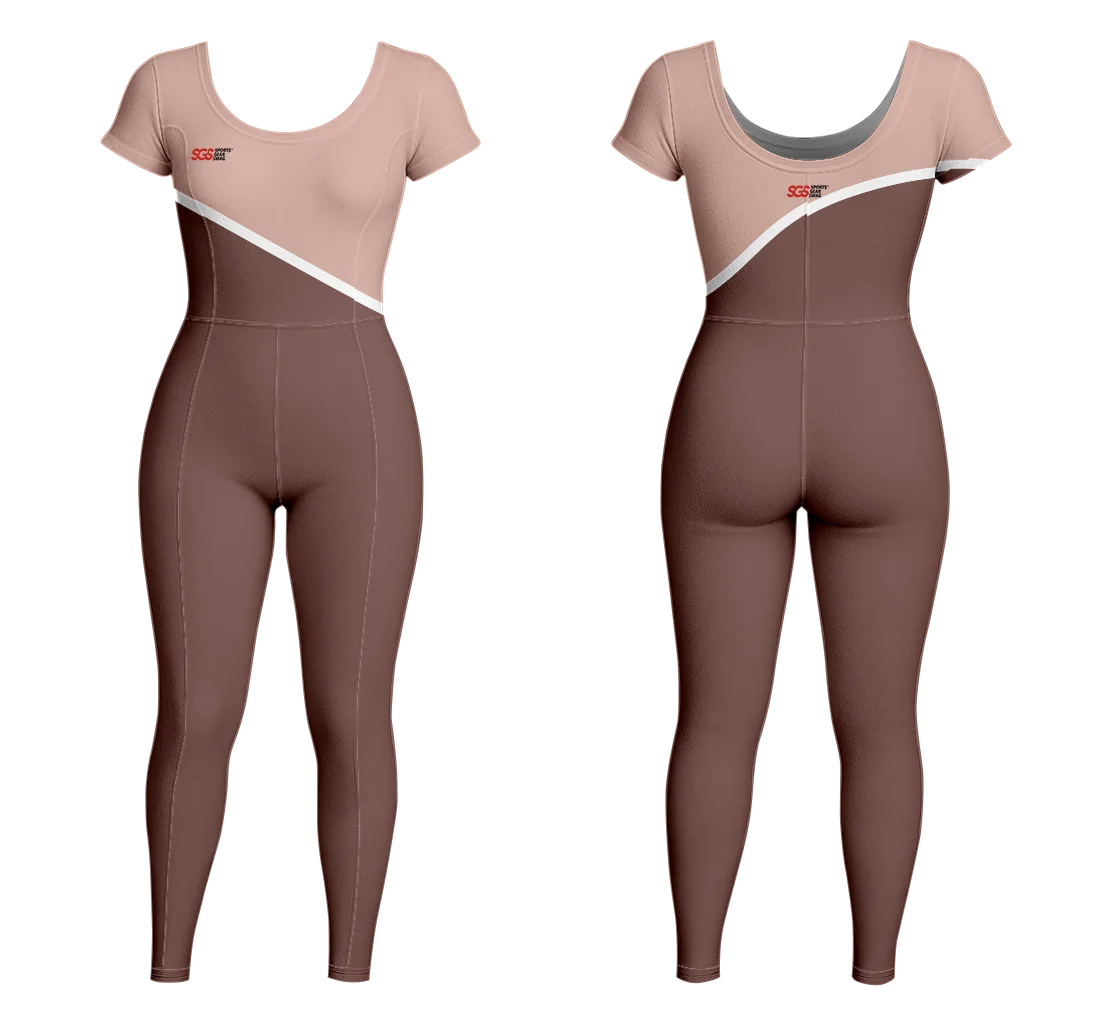 Custom women short sleeve unitards dance uniform solidify - Dance-bodysuits
